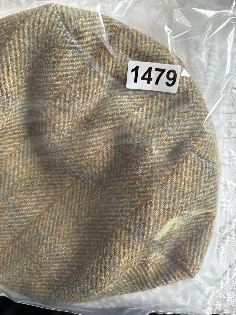 Harris Tweed pure new wool hat cap hunting cabbie newsboy 7 5/8